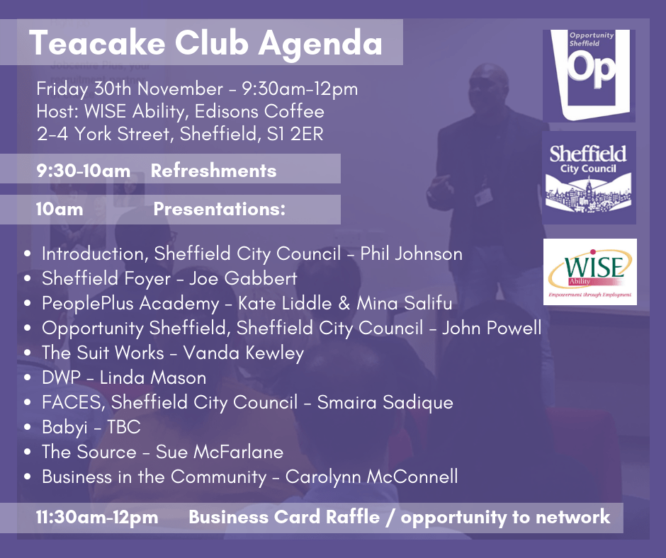 Teacake Club Meeting - Friday 30th November